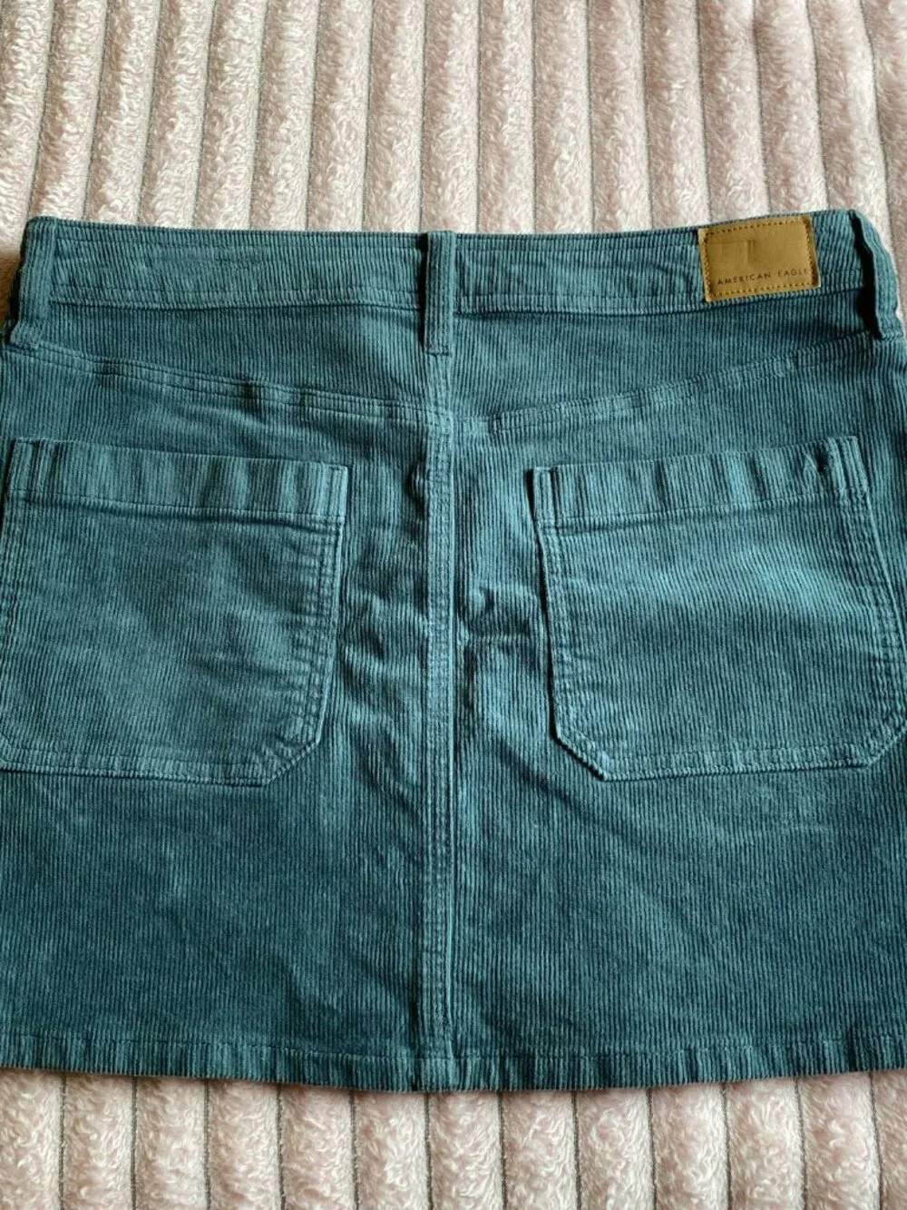 American Eagle Green Corduroy Skirt